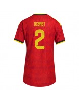 Belgie Zeno Debast #2 Domácí Dres pro Dámské MS 2026 Krátký Rukáv